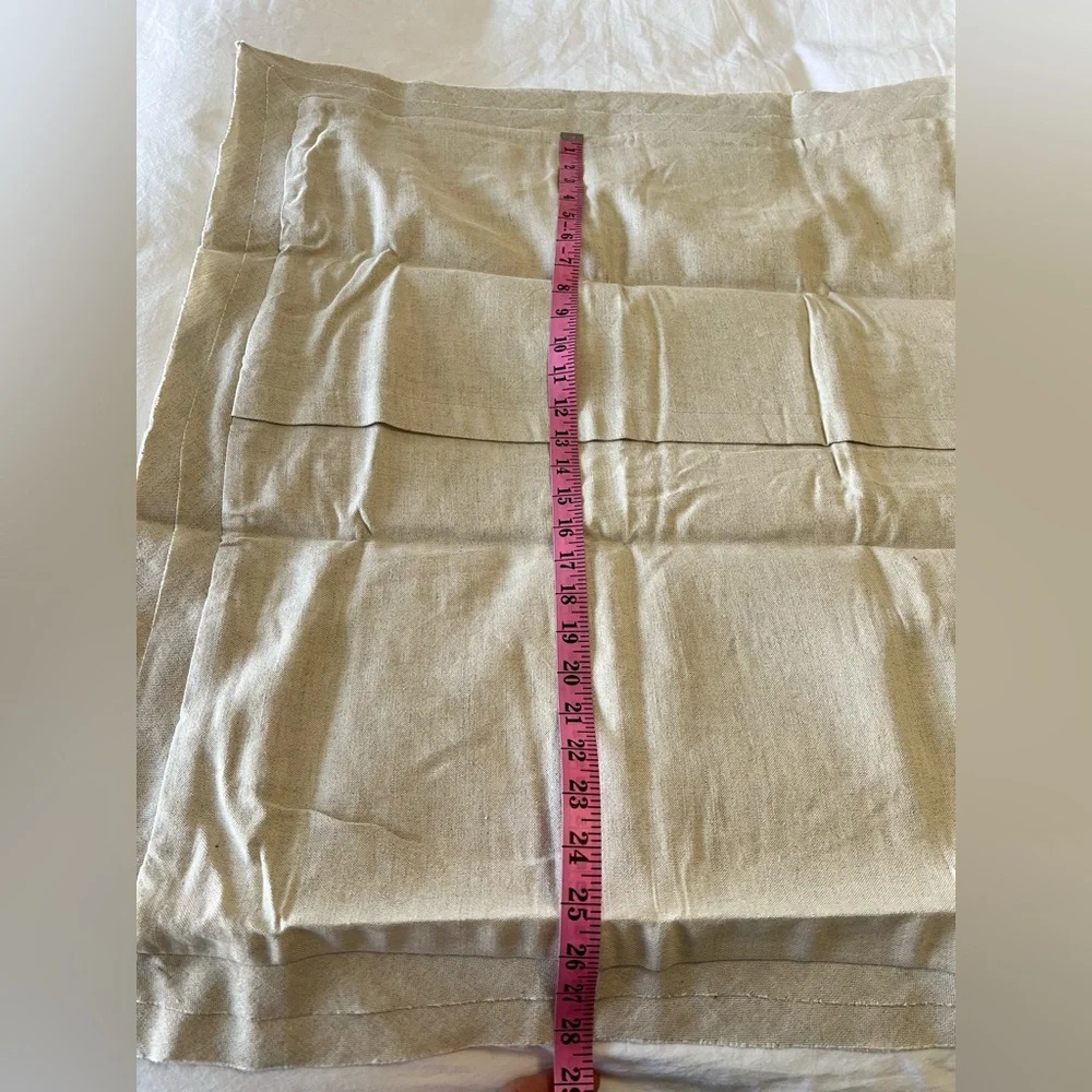 Crate And Barrel | Natural Beige Bianca | Euro Pillow Sham | Linen Blend NIP